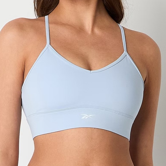 Reebok Women's Light Blue Sports Bra Higb Support 2X NWT Razorback - Picture 1 of 7